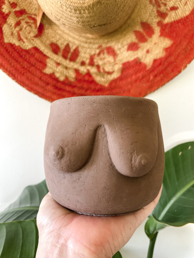 Cement Boobie Planter